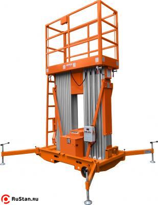 Телескопический двухмачтовый подъемник с аккумулятором GROST Double 0.2-12 (DC/АС) фото №2 Телескопический двухмачтовый подъемник с аккумулятором GROST Double 0.2-12 (DC/АС) фото №2