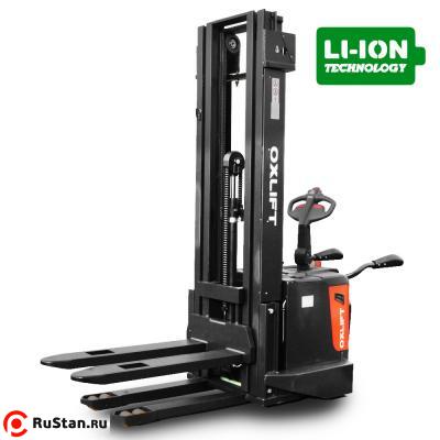 Самоходный Штабелер Premium BX 1546L Li-Ion с Платформой для Оператора OXLIFT 4600 мм фото №1