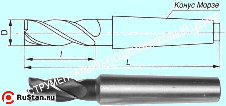 Фреза Концевая d45,0х125х250 к/х  Р18  Z=4 КМ4 "CNIC" фото №1