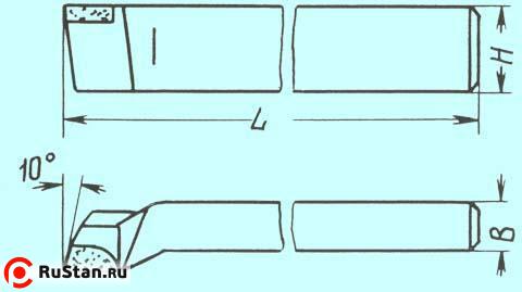 Резец Проходной упорный отогнутый 40х25х200 Т15К6 фото №1