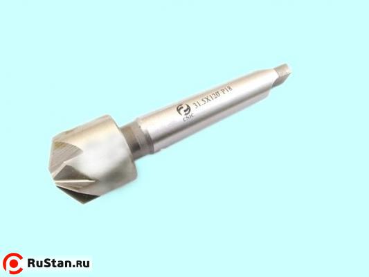 Зенковка d80,0х 54х196 конус 120° Р18 к/х Z=12 КМ4 DIN335B "CNIC" фото №1 Зенковка d80,0х 54х196 конус 120° Р18 к/х Z=12 КМ4 DIN335B "CNIC" фото №1