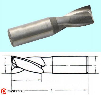 Фреза Шпоночная d10,0х18х60 ц/х Р6М5 фото №1