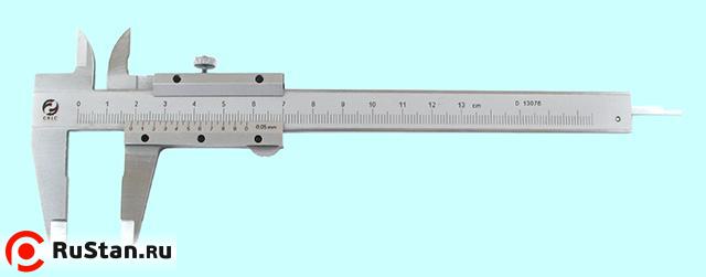Штангенциркуль 0 - 125 ШЦ-I (0,05) с глубиномером "CNIC" (VC 1811C-1) фото №1