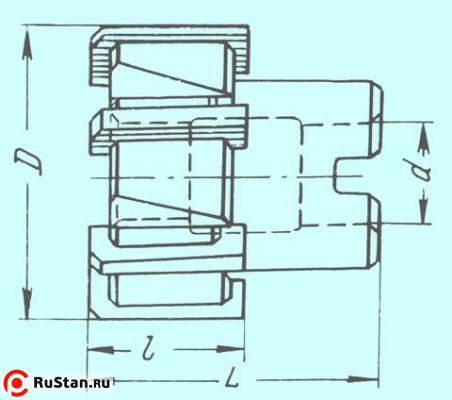 Развертка d 55,0х45х70х19 №2 насадная со вставными ножами Р6М5 Z=6 с припуском под доводку (поле допуска:+0.050/+0.036)  фото №1