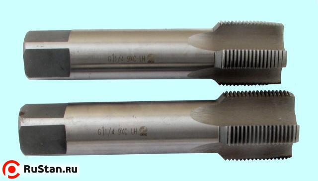 Метчик G 1 1/4" 9ХС трубный цилиндрический, ручной комплект из 2-х шт. (11 ниток/дюйм) левый ГОСТ 3266 "CNIC" фото №1 Метчик G 1 1/4" 9ХС трубный цилиндрический, ручной комплект из 2-х шт. (11 ниток/дюйм) левый ГОСТ 3266 "CNIC" фото №1