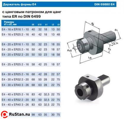 Патрон Цанговый с хв-ком VDI 40 - Е4-40х75 для станков c ЧПУ  под цанги ЕR40 (Е4-40х40) "CNIC" фото №1