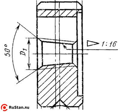 Плашка Трубная коническая   R    1/8", 28 ниток/дюйм, dнар.30мм "TLX" фото №1