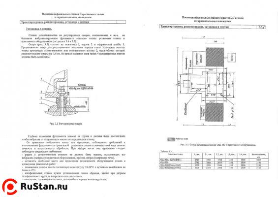 Установка станка ОШ-550 фото №2 Установка станка ОШ-550 фото №2