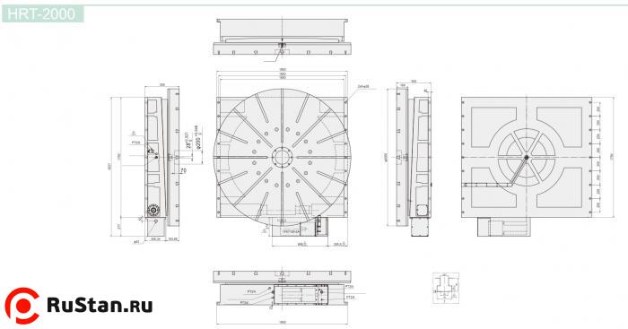 Размеры стола HRT-2000 фото №2 Размеры стола HRT-2000 фото №2