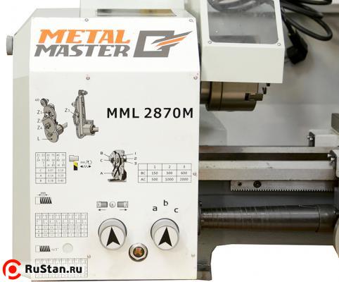Коробка подачи для регулировки шага при нарезании резьб. фото №7 METAL MASTER MML 2870M фото №7