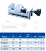 Тиски Станочные 125мм прециз-ые сталь непов. ход 160мм // и перпенд. 0,005/100 HRС 58-62 (QGG125) 