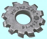 Фреза m 2,5 №1 70х22х9,5 Р6М5 20 град ,Z=12