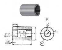 Втулка поддерживающая d22, D60, L100мм к оправкам для горизонтально-фрезерных станков ГОСТ15072-75 