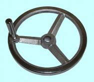 Маховик 160х16х37х5мм (DxdxHxb) с  3-мя спицами, чугун 