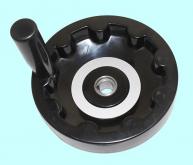 Маховик 100х12х39х4мм (DxdxHxb) цельнолитой, бакелит 