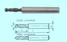 Сверло d  3,4 х12х 52  ц/х тв. сплав стальной ут. хв. dхв. 6,0 ГОСТ17273 (без маркировки марки сплава)
