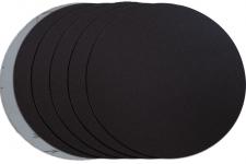 Диск шлифовальный на велкро основе P80, 230мм / без отв., черный, 5 шт.